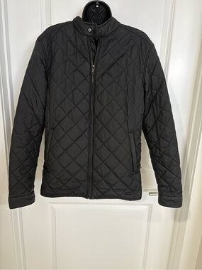 Mens Banana Republic Black Quilted Lightweight Jacket